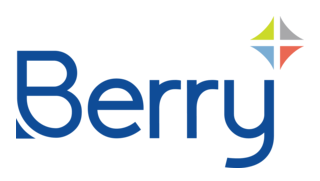 Berry renewable energy company logo with colorful diamond icon