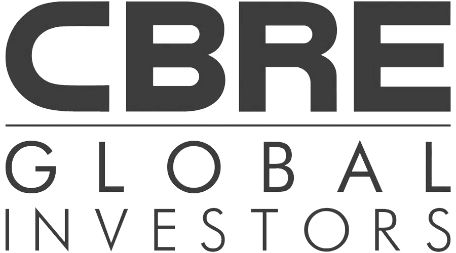 CBRE Global Investors logo in dark gray text on white background
